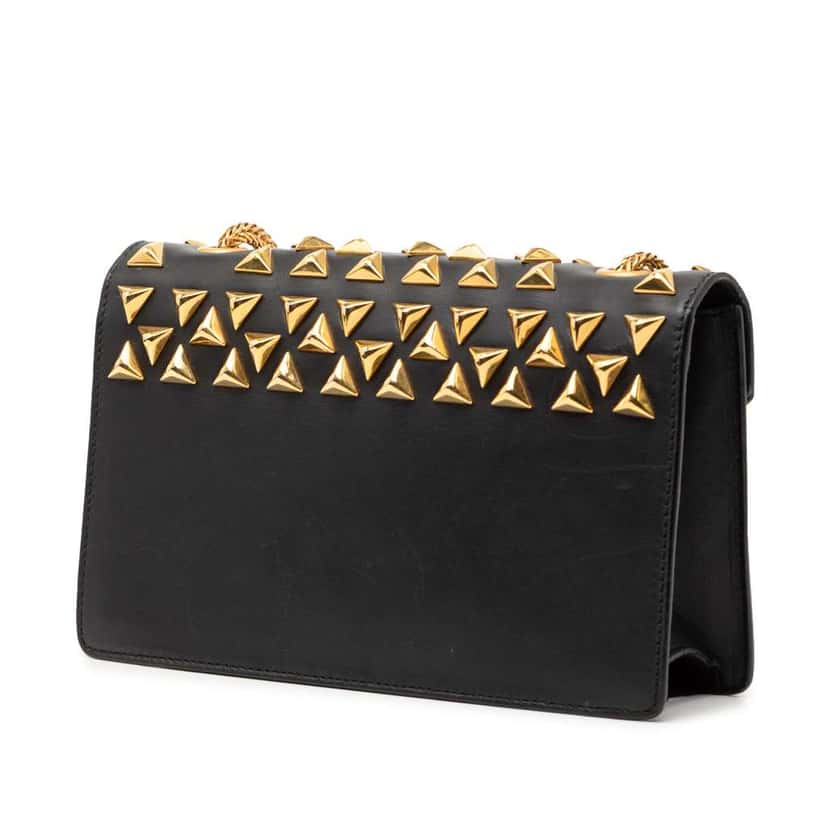 Saint Laurent Mini Studded Leather Betty Clous Crossbody Black Leather Very good condition - Back View