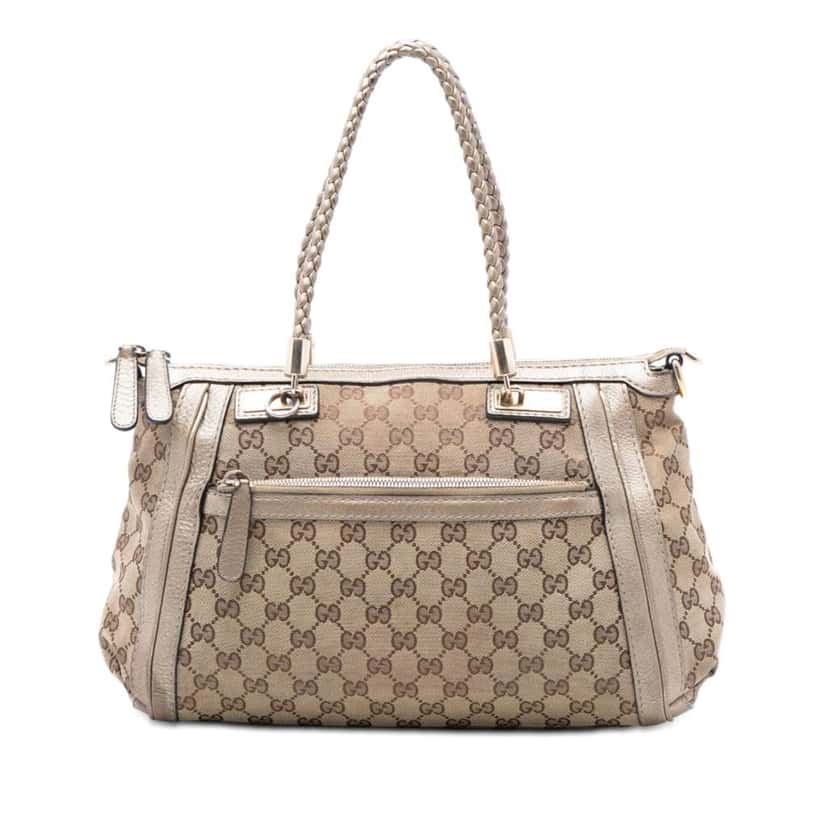 Gucci GG Canvas Bella Satchel Brown Canvas Very good condition - Front View