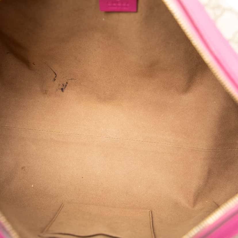 Gucci Medium GG Supreme Satchel Brown Canvas Very good condition - Model View