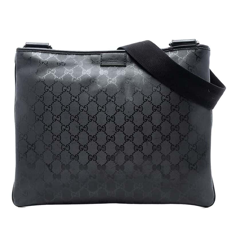 Gucci GG Imprime Crossbody Black Canvas Very good condition - Front View