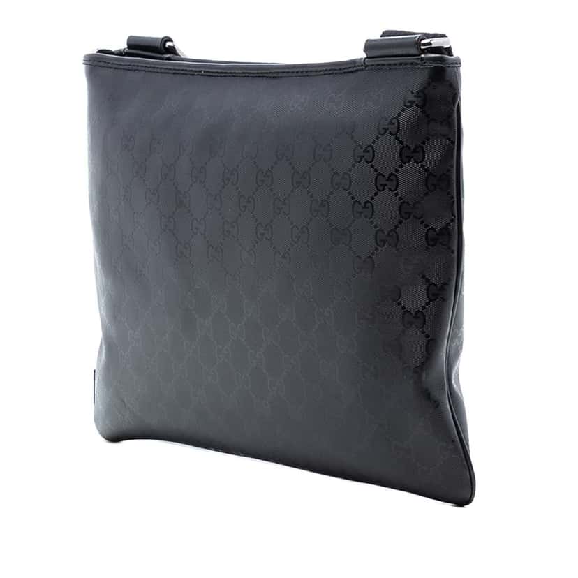 Gucci GG Imprime Crossbody Black Canvas Very good condition - Back View