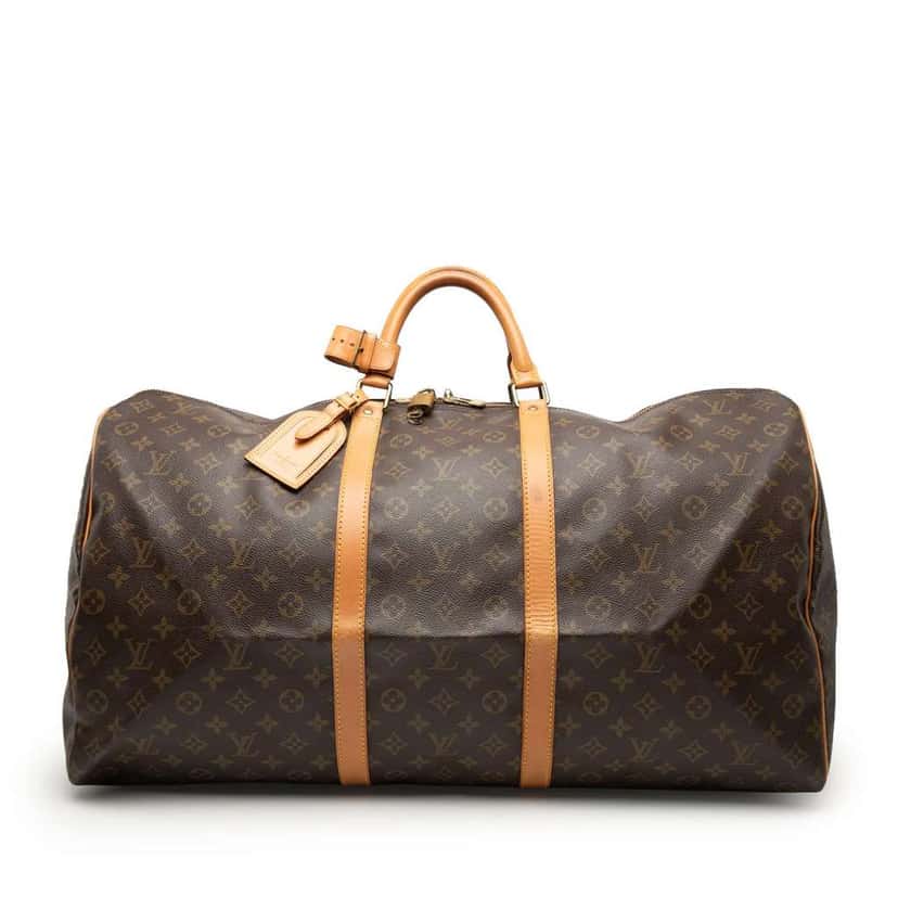 Louis Vuitton Monogram Keepall 60 Brown Good condition - Front View