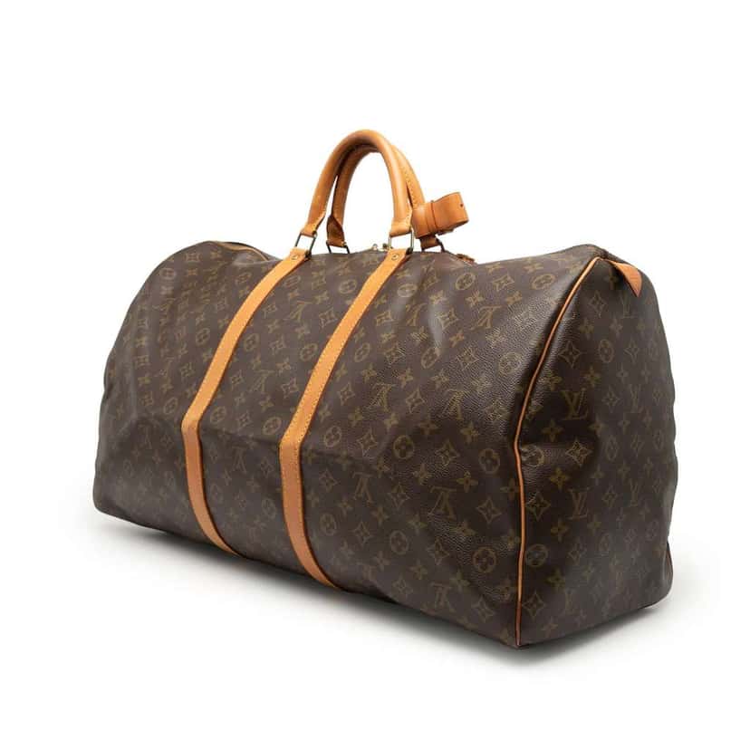 Louis Vuitton Monogram Keepall 60 Brown Good condition - Back View