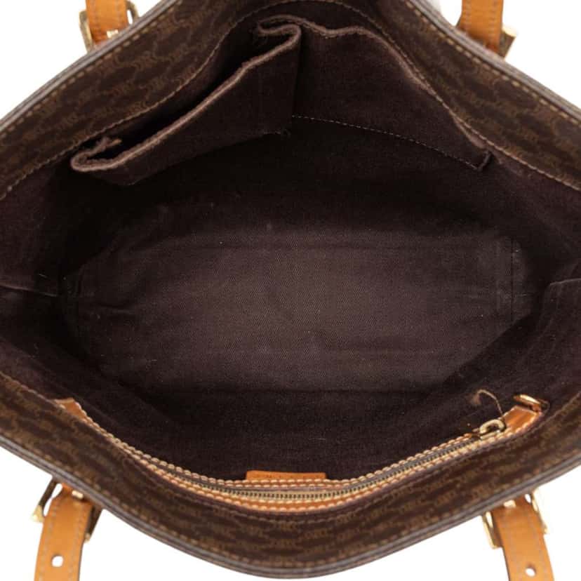 Celine Macadam Coated Canvas Tote Brown Canvas Good condition - Model View