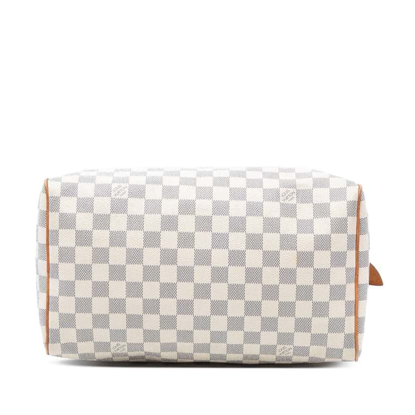 Louis Vuitton Damier Azur Speedy 30 White Very good condition - Inside View