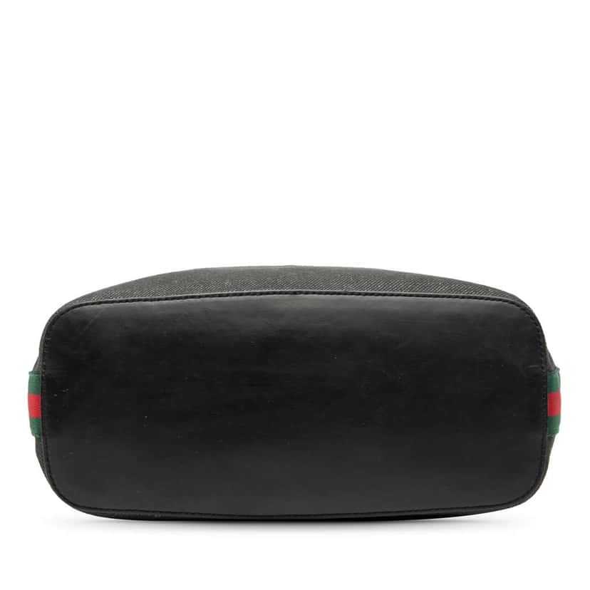 Gucci Denim Web Shoulder Bag Grey Denim Very good condition - Inside View