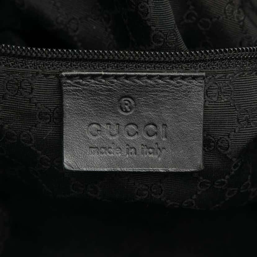 Gucci Denim Web Shoulder Bag Grey Denim Very good condition - Box View