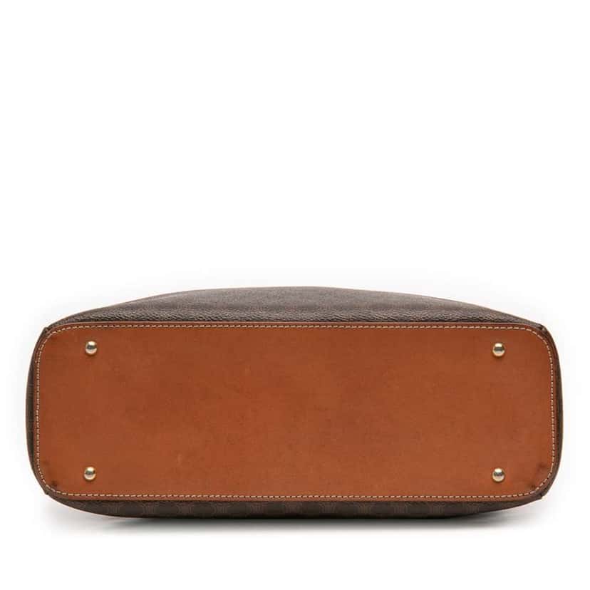 Celine Macadam Coated Canvas Dome Handbag Brown Canvas Good condition - Inside View