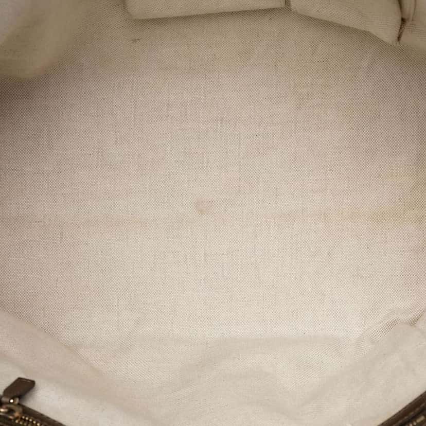 Gucci Metallic Guccissima Heart Bit Tote Brown Leather Very good condition - Model View