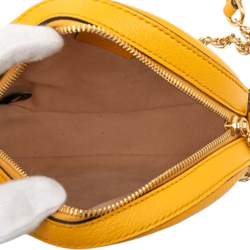 Gucci Mini GG Supreme Flora Ophidia Round Crossbody Brown Canvas Very good condition - Model View