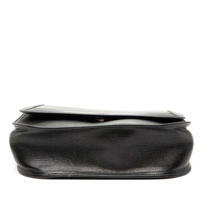 Dior Leather Flap Shoulder Bag Black Leather Very good condition - Inside View