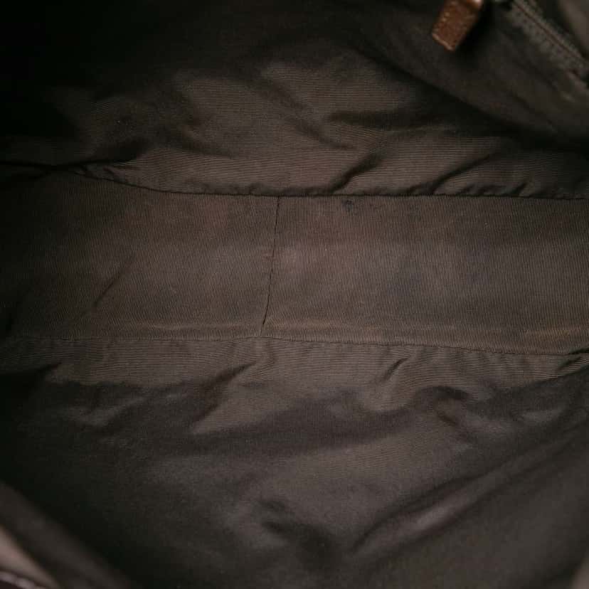 Gucci GG Canvas Bamboo Web Satchel Brown Canvas Good condition - Model View