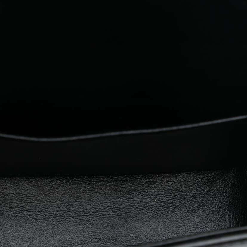 Celine Mini Shiny Calfskin Triomphe Crossbody Black Leather Very good condition - Model View