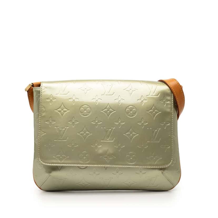 Louis Vuitton Monogram Vernis Thompson Street Green Leather Very good condition - Front View
