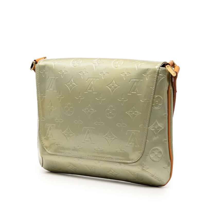 Louis Vuitton Monogram Vernis Thompson Street Green Leather Very good condition - Back View