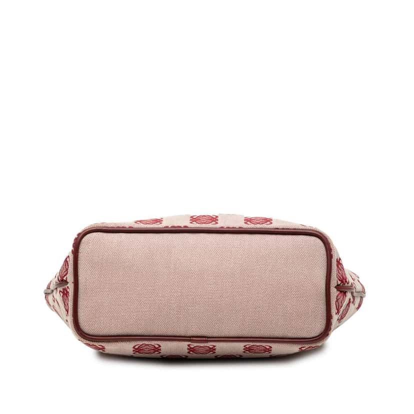 Loewe Anagram Canvas Tote Red Canvas Very good condition - Inside View
