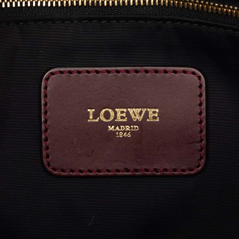 Loewe Anagram Canvas Tote Red Canvas Very good condition - Box View
