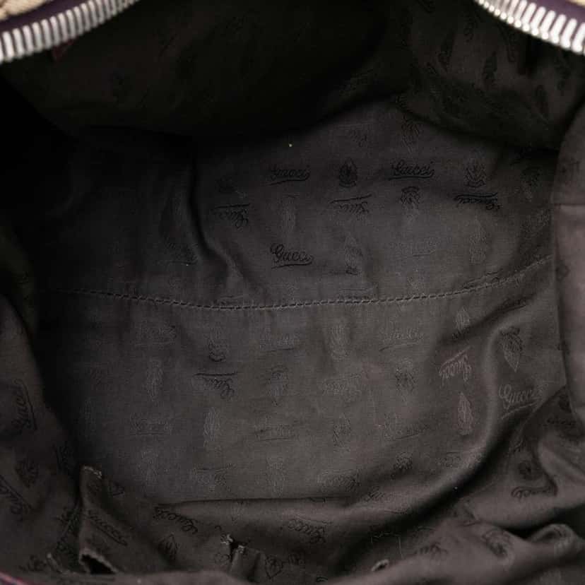 Gucci Medium GG Canvas Bamboo Bar Tote Brown Canvas Very good condition - Model View