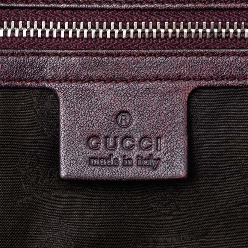 Gucci Medium GG Canvas Bamboo Bar Tote Brown Canvas Very good condition - Box View