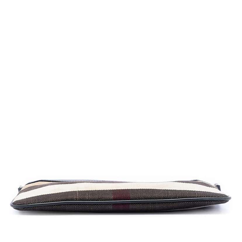 Burberry Mega Check Canvas Peyton Crossbody Brown Canvas Very good condition - Inside View