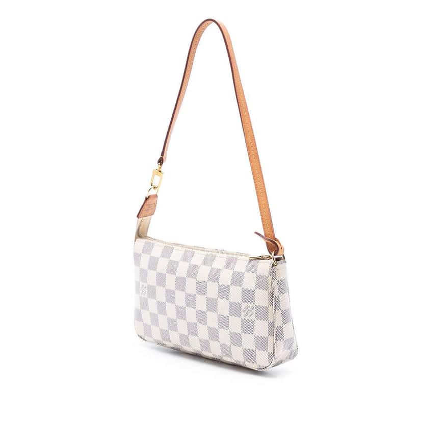 Louis Vuitton Damier Azur Pochette Accessoires White Good condition - Back View