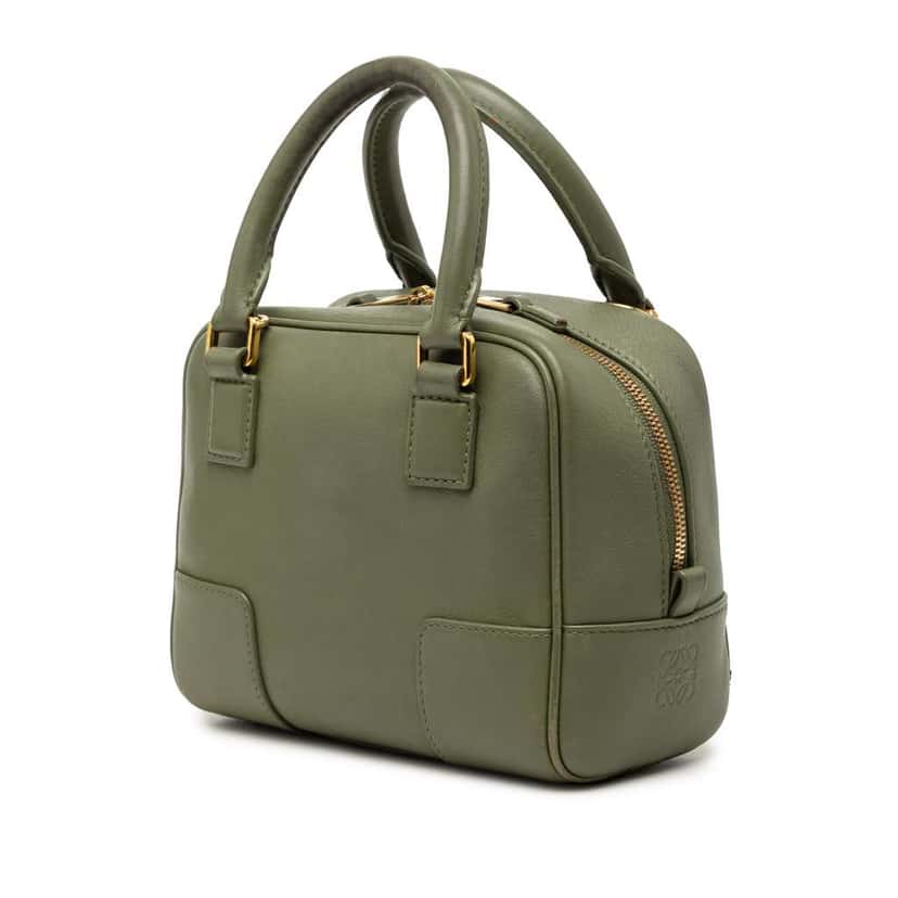 Loewe Calfskin Amazona 16 Square Bag Green Leather Very good condition - Back View