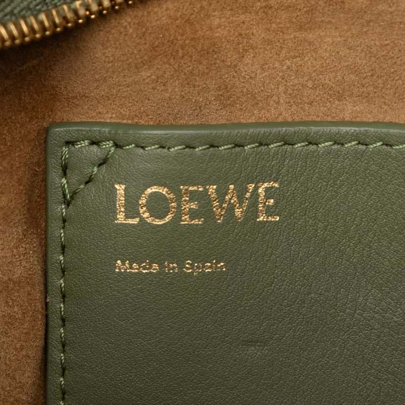 Loewe Calfskin Amazona 16 Square Bag Green Leather Very good condition - Box View