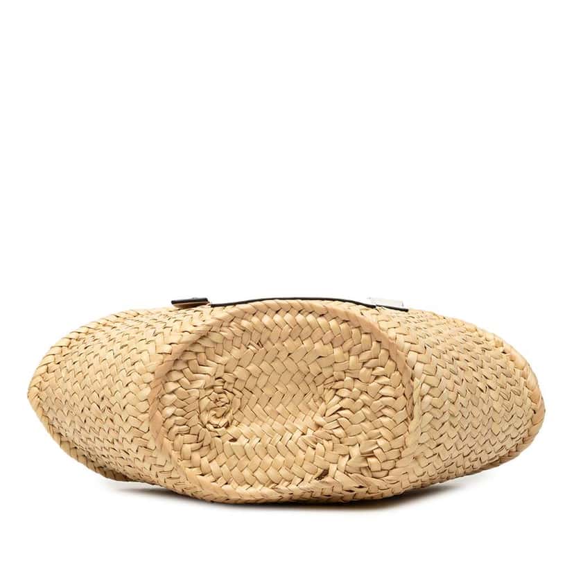 Loewe Small Raffia Anagram Basket Tote Brown Very good condition - Inside View