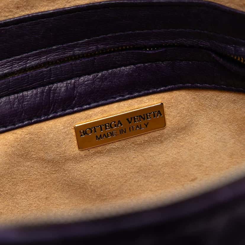 Bottega Veneta Nappa Intrecciato Crossbody Purple Leather Very good condition - Box View