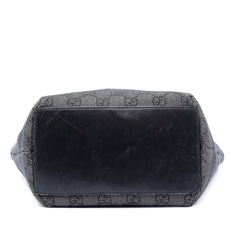 Gucci GG Denim  Shoulder Bag Grey Denim Good condition - Inside View