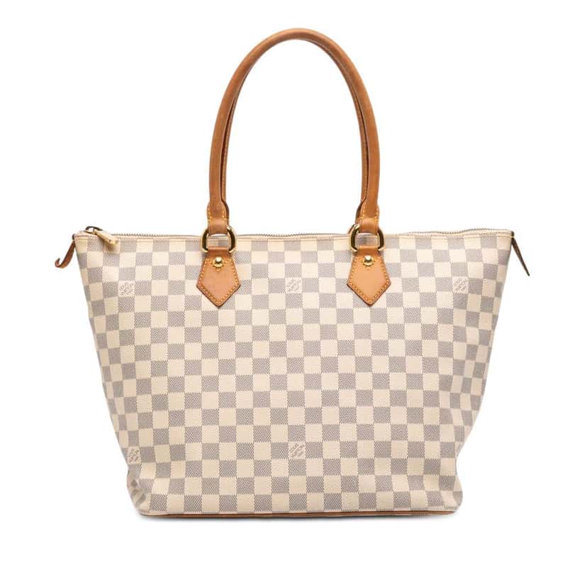 Louis Vuitton Damier Azur Saleya MM White Very good condition - Front View