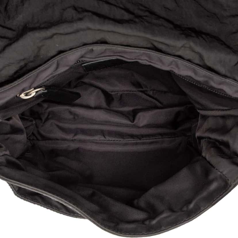 Chanel CC Nylon Sport Line Buckle Flap Crossbody Black Very good condition - Model View