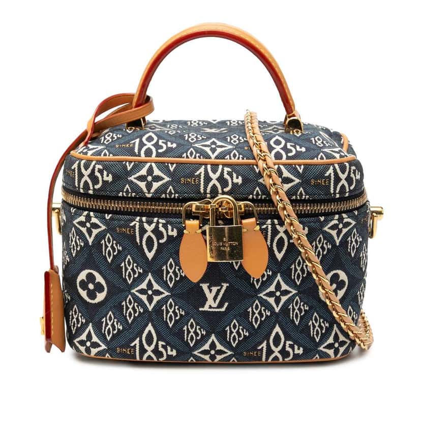 Louis Vuitton Monogram Since 1854 Vanity Case PM Blue Canvas Very good condition - Front View