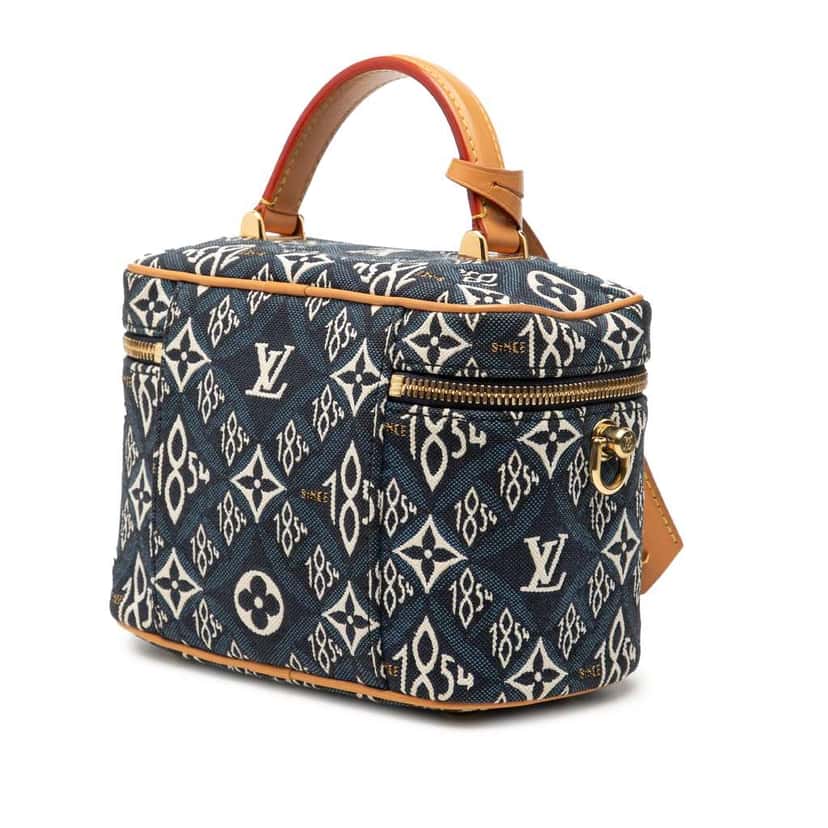 Louis Vuitton Monogram Since 1854 Vanity Case PM Blue Canvas Very good condition - Back View