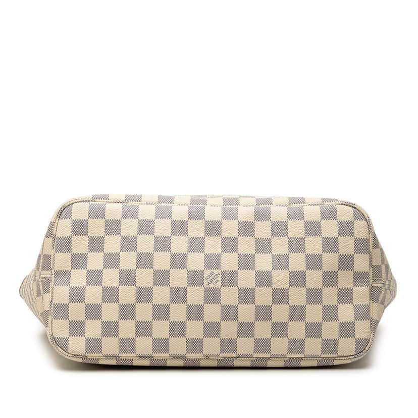 Louis Vuitton Damier Azur Neverfull MM White Very good condition - Inside View
