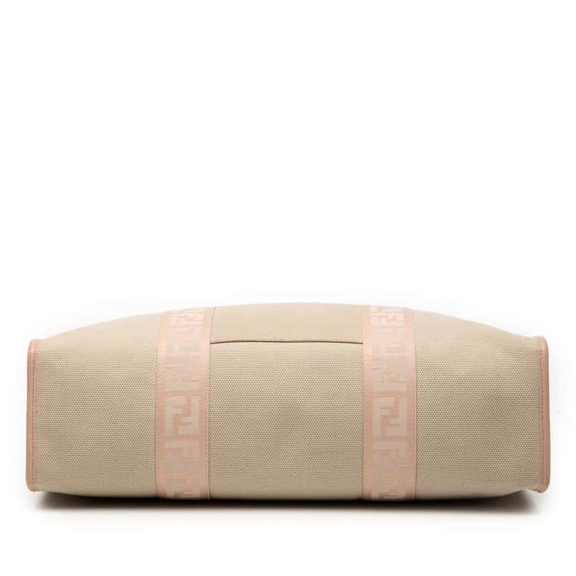 Fendi Zucca Trimmed Canvas Tote Brown Canvas Very good condition - Inside View