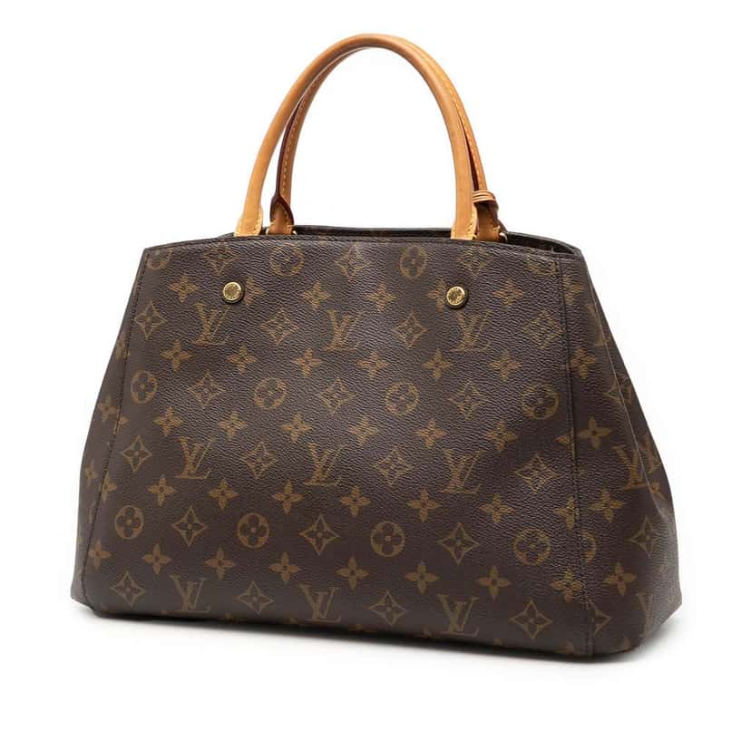 Louis Vuitton Monogram Montaigne MM Brown Good condition - Back View