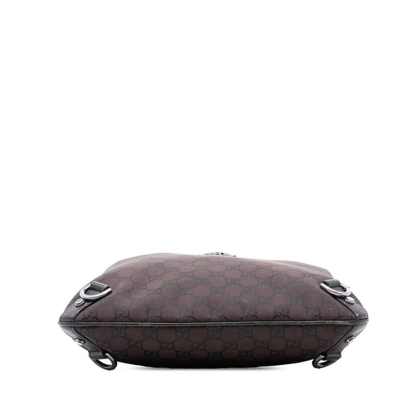 Gucci GG Nylon Abbey D Ring Crossbody Brown Very good condition - Inside View