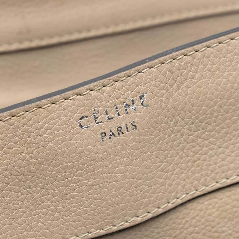 Celine Mini Leather Luggage Tote Brown Leather Good condition - Box View