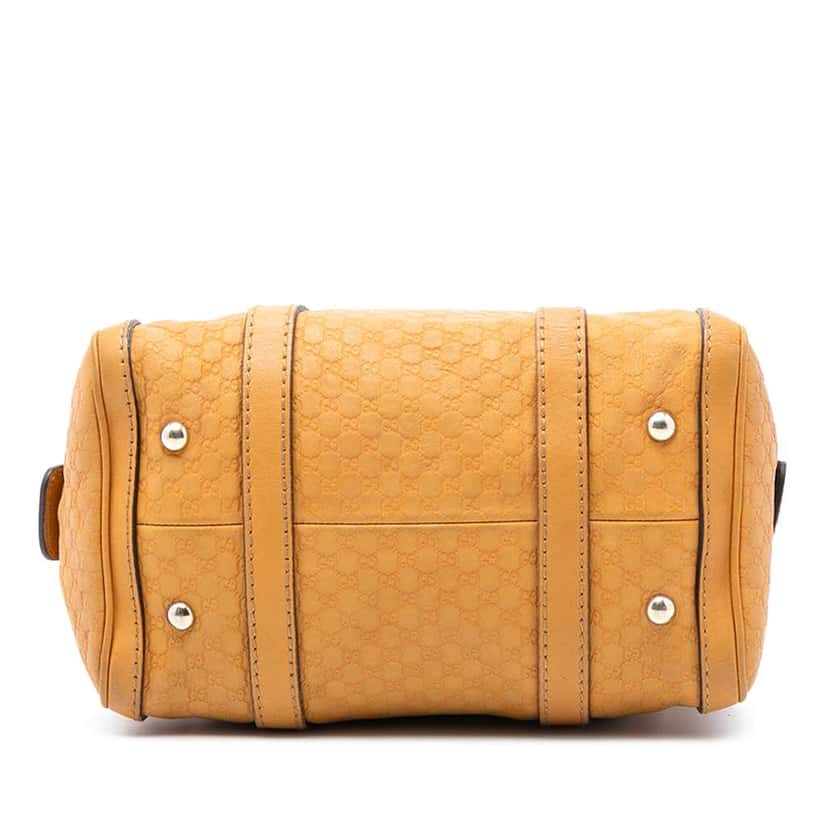 Gucci Small Microguccissima Joy Boston Bag Yellow Leather Very good condition - Inside View