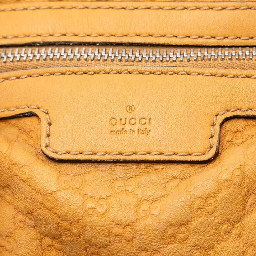Gucci Small Microguccissima Joy Boston Bag Yellow Leather Very good condition - Box View