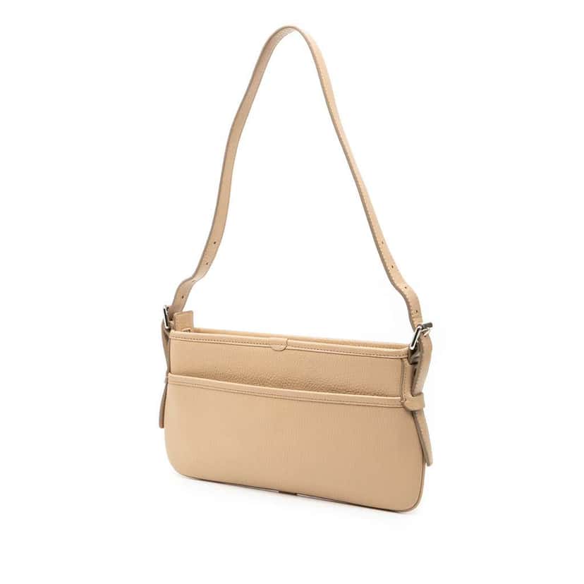 Burberry Leather Shoulder Bag Brown Leather Very good condition - Back View