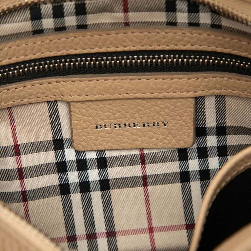 Burberry Leather Shoulder Bag Brown Leather Very good condition - Box View