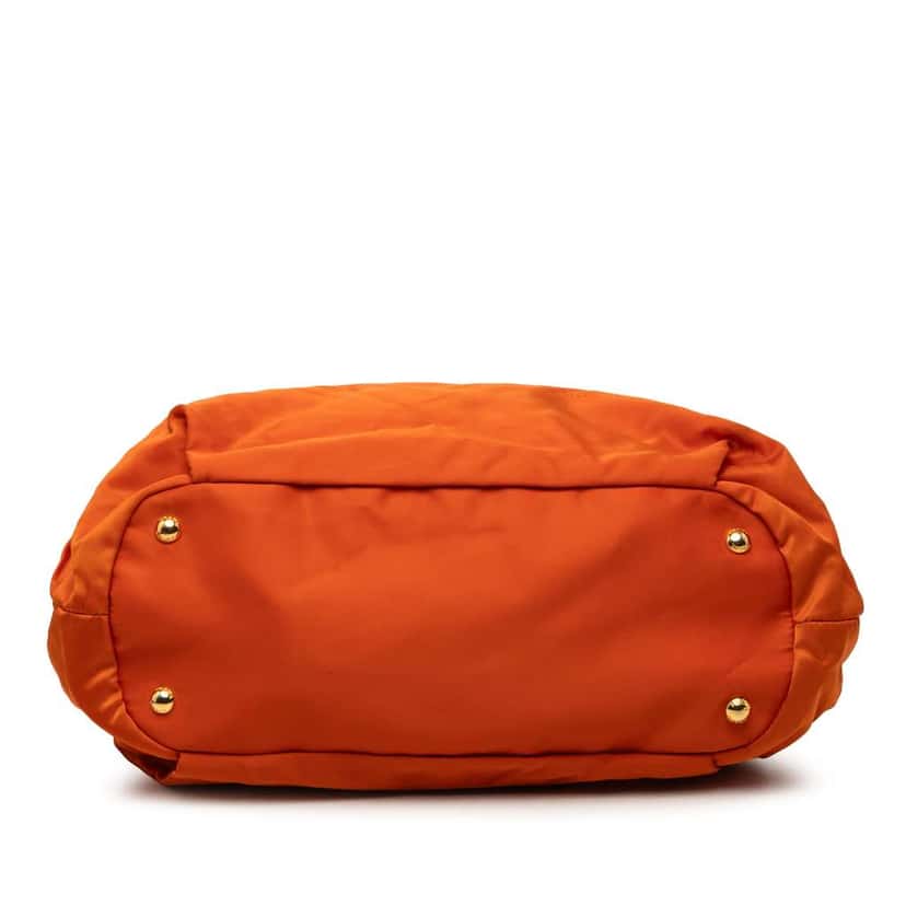 Prada Tessuto Logo Drawstring Tote Orange Very good condition - Inside View