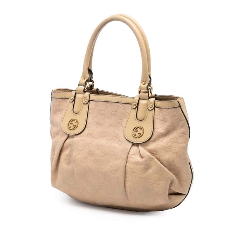 Gucci Guccissima Scarlett Tote Brown Leather Very good condition - Back View