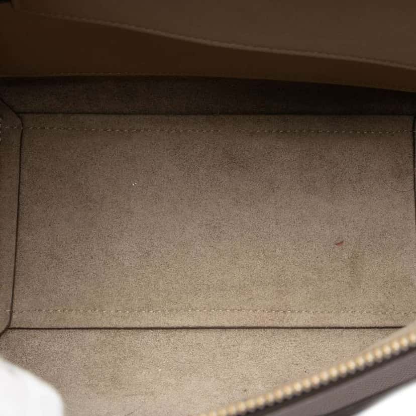 Celine Micro Grained Calfskin Belt Bag Brown Leather Very good condition - Model View