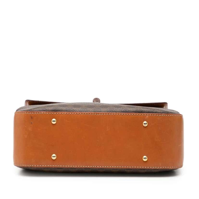 Celine Macadam Coated Canvas Satchel Brown Canvas Good condition - Inside View