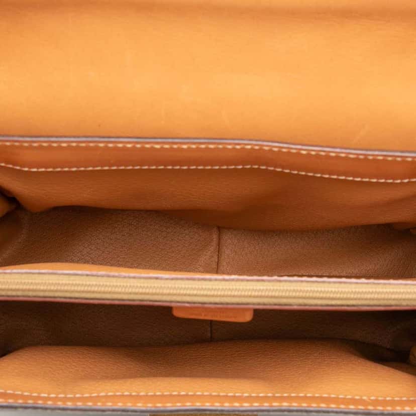 Celine Macadam Coated Canvas Satchel Brown Canvas Good condition - Model View