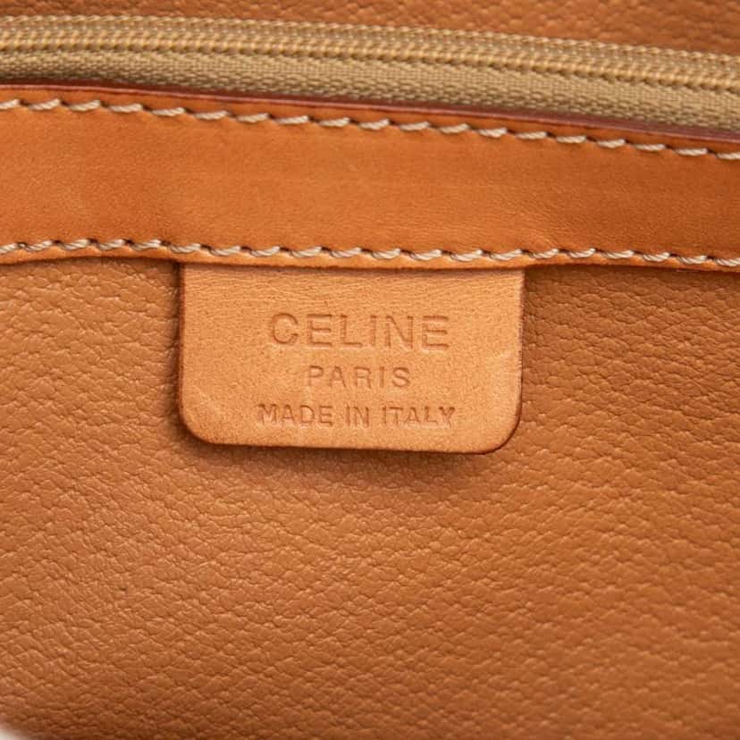 Celine Macadam Coated Canvas Satchel Brown Canvas Good condition - Box View