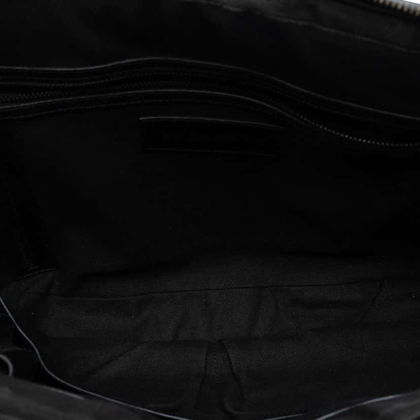 Burberry Haymarket Check Coated Canvas Business Bag Brown Canvas Good condition - Model View